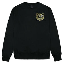 Load image into Gallery viewer, Army Green Camo Wicked Bear Crewneck Sweatshirt - Black
